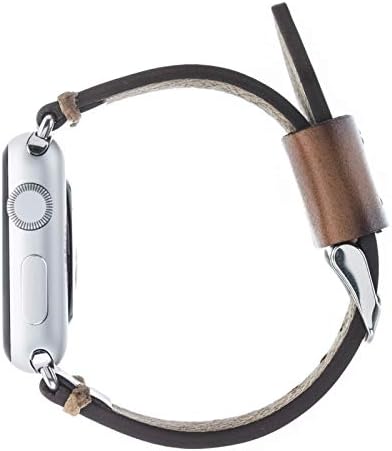 Bouletta Hakiki Deri apple saat bandı 38mm-İwatch bileklik Serisi 4/3/2 - Apple saat bandı Kayışı için - İwatch bileklikler