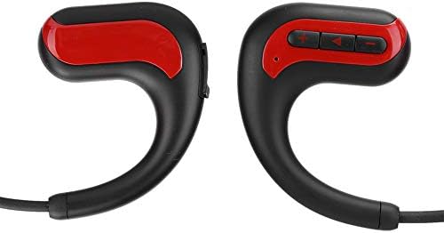 CıCıglow Su Geçirmez Spor Kulaklık Yüzme Arka Asılı Bluetooth Kulaklık ile 8G Bellek (kırmızı)