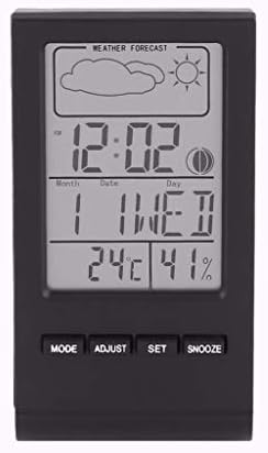 FCYIXIA Dijital LCD Higrometre Termometre Kapalı Sıcaklık Nem Ölçer Hava İstasyonu çalar saat Sıcaklık Ölçme Aracı