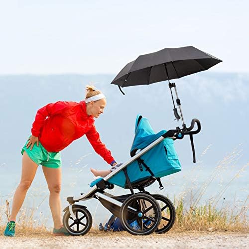 bızofft Şemsiye Geri Çekilebilir Tutucu, Geri Çekilebilir Geniş Uygulanabilirlik Paslanmaz Çelik MBC Şemsiye Standı, Pram Bebek