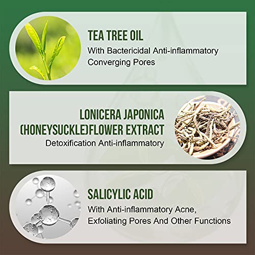 JoyPretty Çay Ağacı Yüz Kremi için Akne Yağlı Cilt, yüksek Saflıkta Doğal Çay Ağacı Özü Gece Nemlendirici Krem İçin Rosacea,