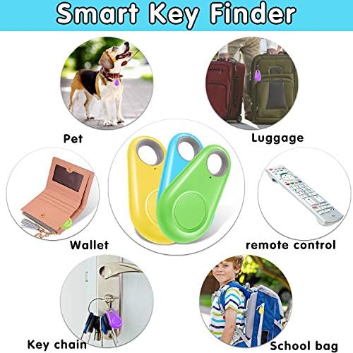 GBD 6 Paketi Akıllı anahtar Bulucu Bulucu GPS Takip Cihazı için Çocuk Erkek Kız Evcil Kedi Köpek Anahtarlık Cüzdan Bagaj Anti-Kayıp