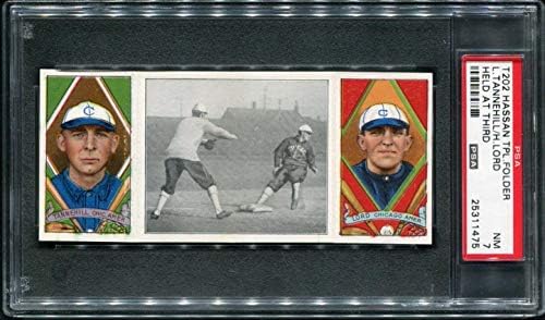 1912 T202 Hassan Üçüncü Lord & Tannehill'de Yapıldı PSA 7 25311475-Beyzbol Slabbed Vintage Kartlar