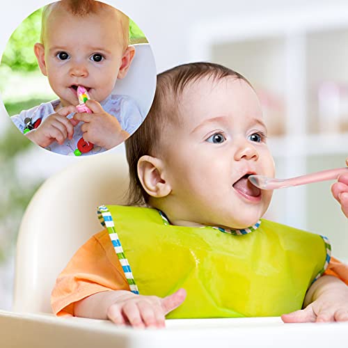 11 Parça mama besleyici Bebek Diş Çıkarma Emzikler Püre ve servis kasesi Silikon Gıda Dağıtım Kaşık 4 Yumuşak Silikon Bebek
