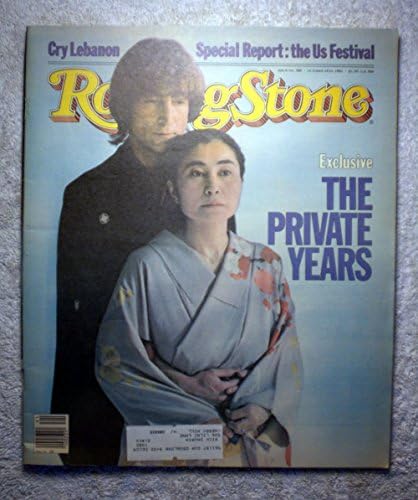 John Lennon & Yoko Ono-Özel Yıllar-Rolling Stone Dergisi - 380-14 Ekim 1982-Lübnan, Abd Festivali