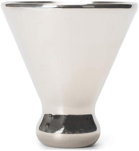 Mantar Pops Yansıtıcı Gümüş Ton 6 Ons Dondurucu Jel Martini Kupası Barware Aksesuar