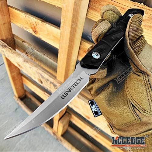 KCCEDGE EN IYİ ÇATAL KAYNAĞI av bıçağı Taktik Bıçak hayatta kalma bıçağı 7.5 Sabit Bıçak Bıçak w / Molle Uyumlu Kydex Kılıf