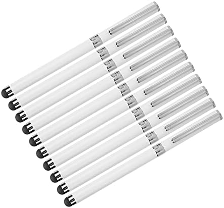 CUEA Stylus, Tabletler için Akıllı Telefonlar için PC için Metal Dokunmatik Ekran Kalemleri Evrensel Tükenmez Kalem (Beyaz)