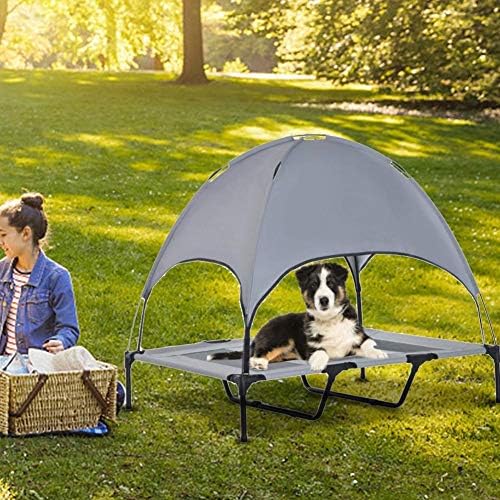 FXZMG 2020 Yeni Pet köpek yatağı Nefes Taşınabilir Köpek Yastık Güneş Gölgelik Çift Katmanlı Kamp çadırı Pet köpek çadırı