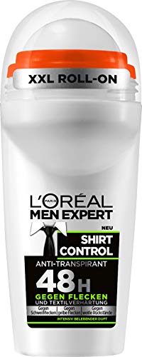 L'ORÉAL Men Expert-Deodorant Roll-On Gömlek Kontrolü, 2 x 50 ml