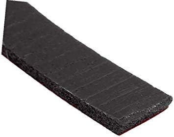 X-DREE 2 adet 5 M 12mm x 3mm Çift taraflı Yapıştırıcı Darbeye Sünger Köpük Bant Kırmızı Siyah(2 adet 5 M 12mm x 3mm Nastro