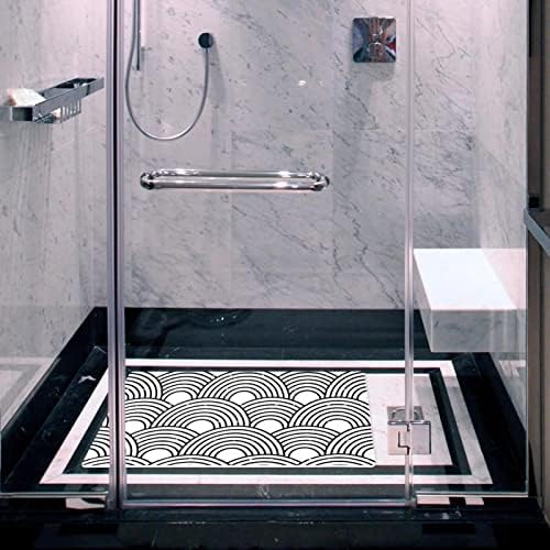 Soyut Daireler banyo duş matı Küvet Çocuk Mat (14.7x26. 9 inç) vantuz ve Drenaj Delikleri ile Banyo Duşları, Küvet