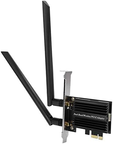 Heayzoki Ağ Kartı Masaüstü Dual Band Adaptörü ile 8DB Anten Uzatma Kablosu AX3000 PCIE, ağ Adaptörü Destek için win10 (64-bit)