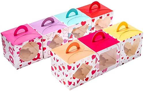 Sevgililer Günü Fırın Tedavi Kutuları Sevgililer Cupcake Kutuları Tatil Hamur İşleri, Çörek, Kurabiye, Cupcakes, Kek, Yer Mantarı
