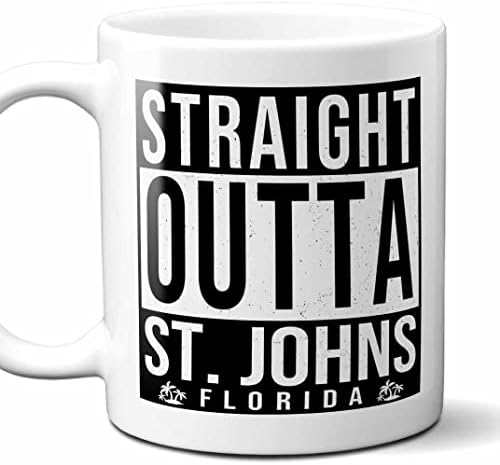 Doğrudan St. Johns Florida (FL) Hatıra Kahve Kupasından. Komik, Erkekler Kadınlar Doğum Günü Anneler Günü Babalar Günü Noel