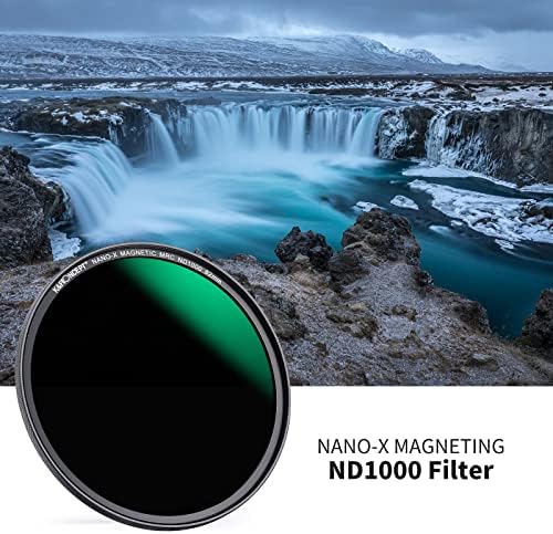 K & F Konsept 77mm Manyetik Hızlı Takas Sistemi ND1000 Lens Filtresi (10-Stop Sabit Nötr Yoğunluk Filtresi) Kamera Lensi için