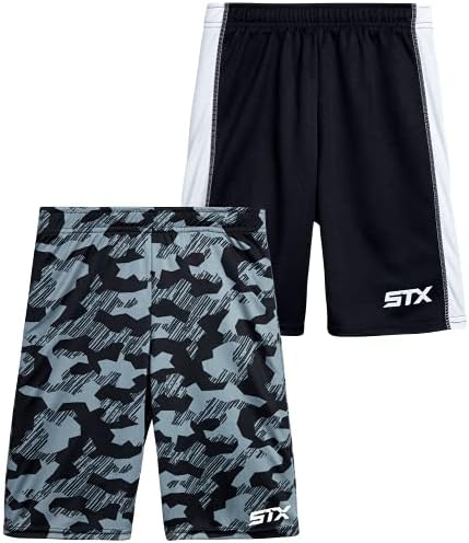 STX Erkek Aktif Şort - 2 Paket Hafif Atletik Şort (Küçük Çocuk / Büyük Çocuk)