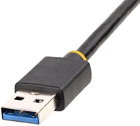 StarTech.com USB-Ethernet Adaptörü, Dizüstü Bilgisayarlar için USB 3.0-10/100/1000 Gigabit Ethernet LAN Dönüştürücü, 11.8 inç