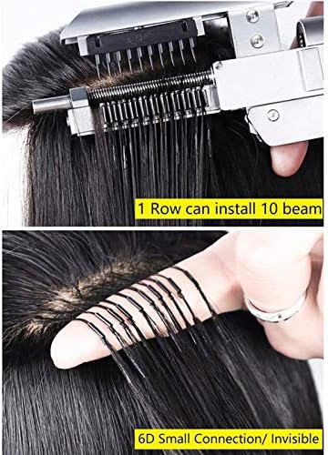 Gizli gerçek insan saçı postiş, 6D saç uzatma Makinesi için 6D saç ekleme-Hiçbir İz saç ekleme, Kırmızı Şarap, 28in