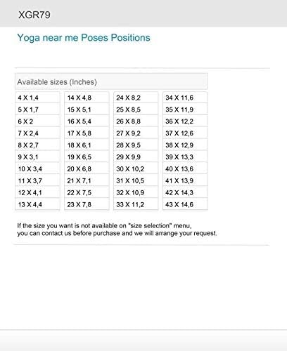 DT Etiketler Çıkartmaları Çıkartması Yoga yakınımda Pozlar Pozisyonlar 4 X 1,4