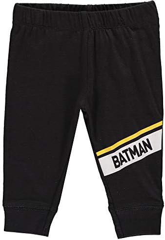 DC Comics bebek-erkek Batman 3 Adet Sarmaşık Bodysuit Pantolon ve Kap Seti