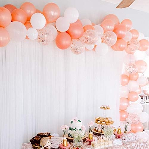 96 parça turuncu balon kiti gül altın balon düğün doğum günü partisi dekorasyon balonları ve aksesuarları |
