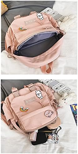 Sevimli Mini Sırt Çantaları Çanta Aksesuarları ile Estetik Mini gençler için sırt çantası Kızlar Kawaii Küçük Ayı Sırt Çantası