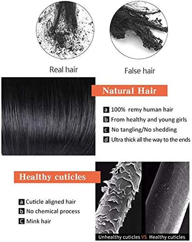 Saç ekleme 6D gerçek insan Saçı, kadınlar için Profesyonel 6D saç ekleme Salon-Hiçbir İz Gizli 6D İnsan Saçı 40 Rom, Siyah,