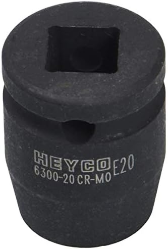 Heyco 6300202036 Torx Başlı Vidalar için Soket E20, Siyah