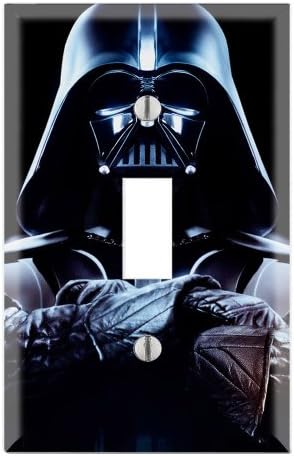 Tek Geçiş Duvar Anahtarı Kapak Plakası Dekor Duvar Plakası-Star Wars Darth Vader