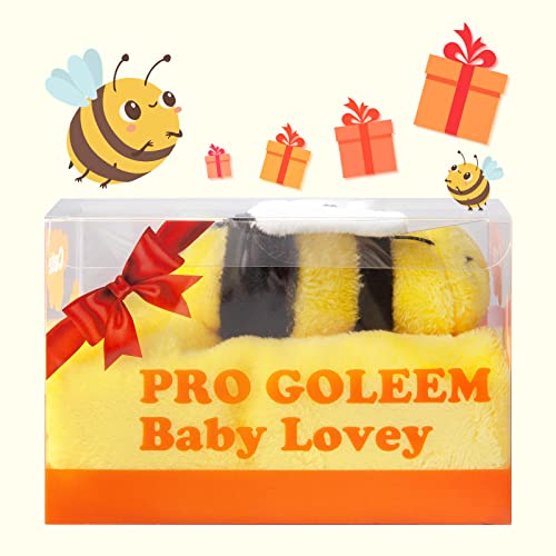Pro Goleem Arı Loveys Bebekler için Yumuşak güvenlik battaniyesi Bebek Snuggle Oyuncak Dolması hayvan battaniyesi Unisex Lovie