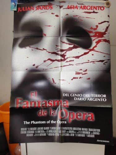 Orijinal Meksika Film Afişi Operanın Hayaleti El Fantasma De La Opera Dario Argento