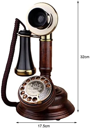 Snokwin Vintage Döner Arama Sabit Telefon Ofis Masası Telefon Klasik Tarzı Ev Dekorasyon