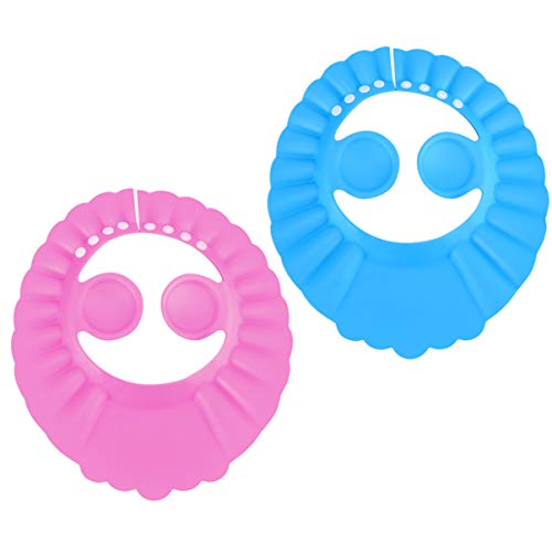 Healıfty 6 pcs Bebek banyo şampuanı Şapka Ayarlanabilir Yıkama Kafa Kulak Kap Duş saç şampuanı Visor için Bebek Yürüyor