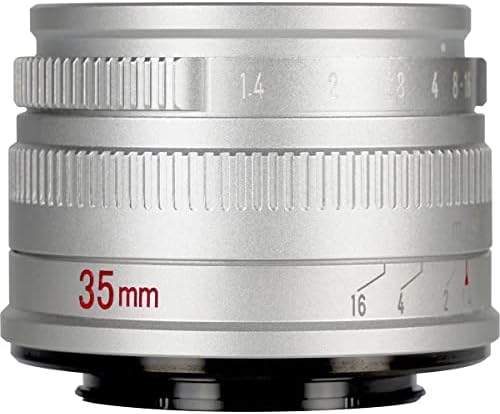 7 zanaatkarlar 35mm f/1.4 APS-C Lens için Sony-E, Gümüş