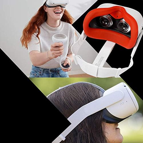 Devansi Oculus Quest 2 ıçin Yeni VR Silikon Yüz Kapak Yüz Koruyun Cilt Sweatproof Lightproof Anti-Kaçak