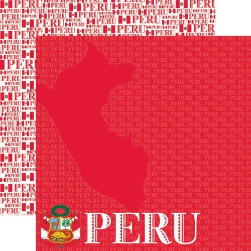 Pasaportları 12'ye 12 inç Çift Taraflı Karalama Defteri Kağıdı, Peru