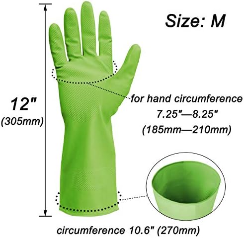 Cleanbear Ev temizlik eldiveni Yeniden Kullanılabilir bulaşık yıkama eldiveni 3 Set