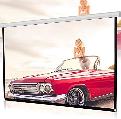 XGao 16:9 HD Projektör Ekran, Taşınabilir Video Ekran Geniş Ekran Katlanabilir Anti-Kırışık Kapalı Açık Projeksiyon Film Ekran