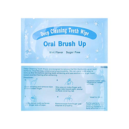 Nane aromalı oral parmak mendilleri diş beyazlatma mendilleri ağız temizleme mendili (100 Adet)