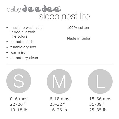 baby deedee %100 Pamuk Uyku Tulumu, Bebek Uyku Tulumu Giyilebilir Battaniye, Uyku Yuvası Lite, Bebek ve Yürümeye Başlayan Çocuk,