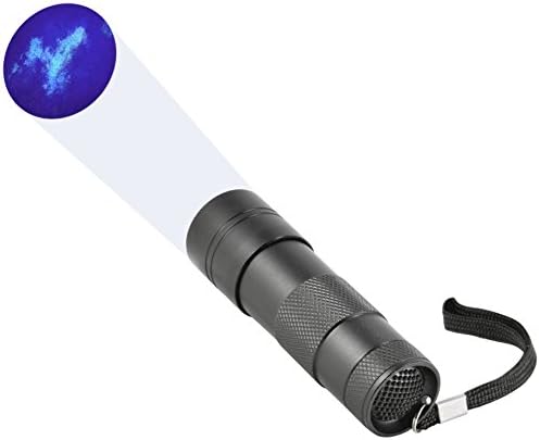 JacobsParts UV Blacklight el feneri 12 LED 395 nM Ultra Violet akrep avcılık için