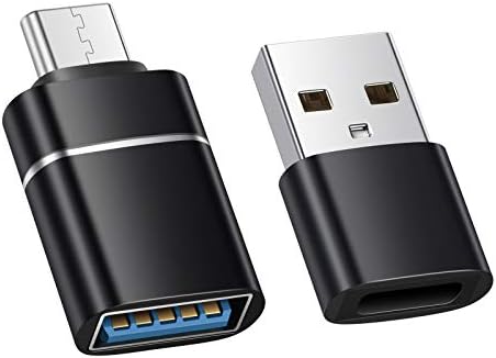 BOLS USB C Erkek USB A Dişi + USB A Erkek USB C Dişi Dönüştürücü, Veri Aktarımını ve Şarjı Destekler (Gri)…
