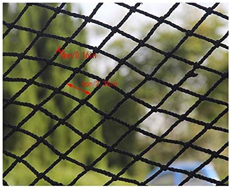Jing Climbing Climbing tırmanma ağı çocuk güvenlik ağı,Siyah Naylon Halat Net Ev Merdiven Balkon Anti-Sonbahar çit ağı Anaokulu