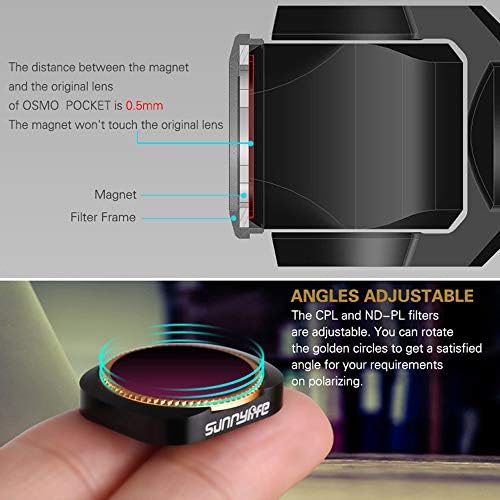 VRfamıly Kamera Lens Filtre Seti ND CPL MCUV ışık Ayarı Kombinasyonu Lens DJI OSMO Cep (4 adet ND-X)