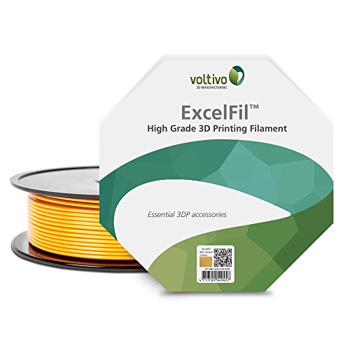 Voltivo ExcelFil ABS Bling Altın 2.85 mm 3D Baskı Filament (1 kg/2.2 lbs biriktirme)