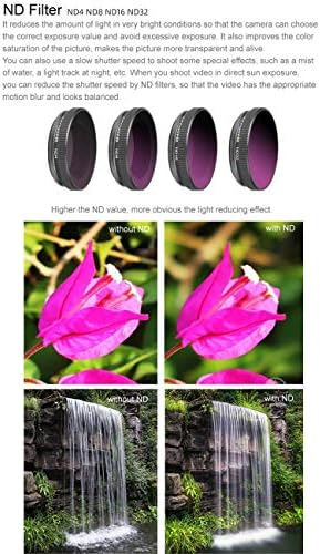 VRfamıly Dalış Filtre Ayarlanabilir ND PL CPL Lens DJI Osmo Eylem Kamera ıçin Setleri (3 adet Mix)