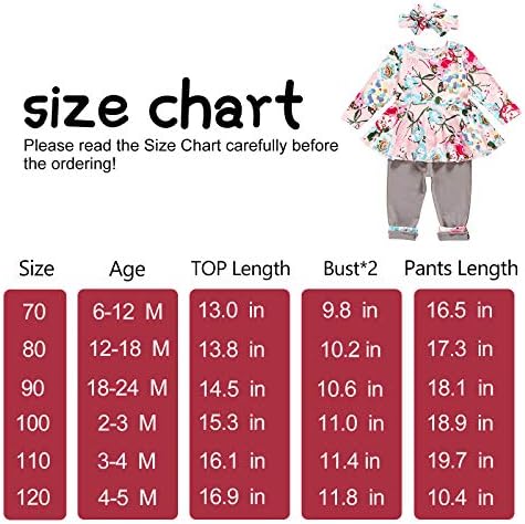 Toddler Bebek Kız Giysileri Çiçek Uzun Kollu Üst + Pantolon ile Handband Pantolon Seti