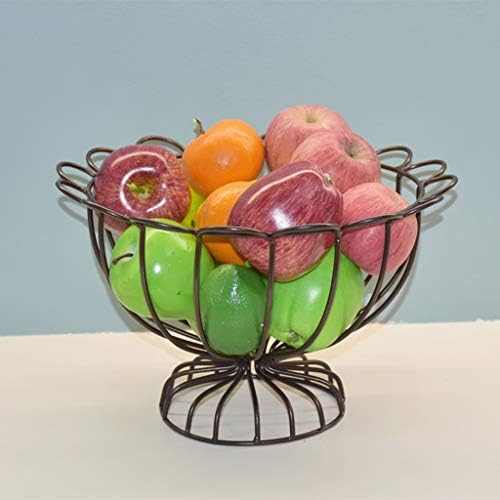 SPNEC Metal Meyve Depolama Sepeti meyve çanağı Dekoratif Kase Standı Sebze Tutucu İçin Meyve, Sebze, Aperatifler, Ekmek, ev