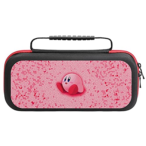 Sevimli Kirby Pembe Çanta, Anahtarı Seyahat Taşıma Çantası için Anahtarı Lite Konsolu ve Aksesuarları, Kabuk Koruyucu Kapak